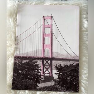 Home decor Pink Black White Hanging Picture.